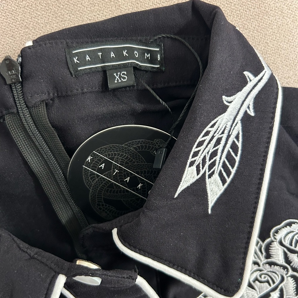 NEW with Tags Katakomb June Dress Skater (Black/White) Size XS - Picture 6 of 8